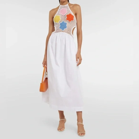 STAUD | Dresses | Nwt Staud Kaylee Halterneck Crochet Dress In White | Poshmark STAUD | Dresses | Nwt Staud Kaylee Halterneck Crochet Dress In White | Poshmark
